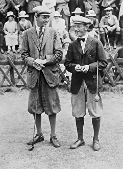 Golfers Jock Hutchison and Roger Wethered
