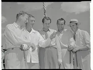 Denver Prints: Golfers Laughing at Golf Ball