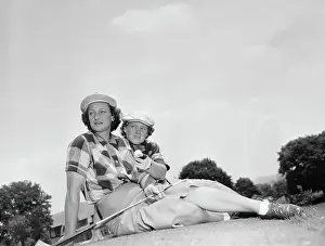 Golfers Patty Berg and Babe Didrikson Zaharias
