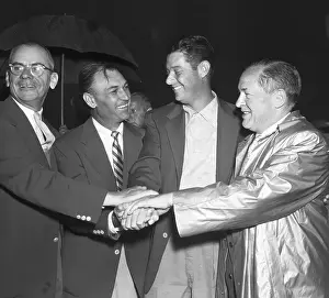 Golfers Standing with Hands Together