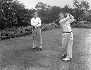 Golfers Teeing Off