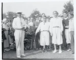 Golfers Watching Game