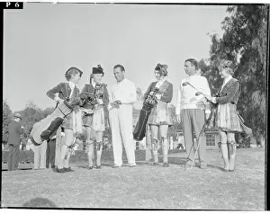 Golfing Harold Lloyd Group