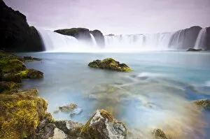 Morning Sky Gallery: Gooafoss, waterfall of the gods, in the morning, North Iceland, Iceland