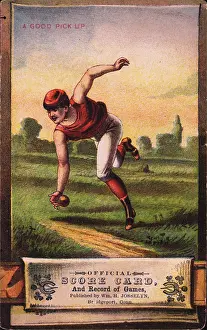 T1645515 Prints: Good Pickup Baseball Score Card