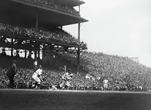 Goose Goslin Batting During 1925 World Series
