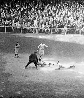 Goose Goslin Sliding into Plate