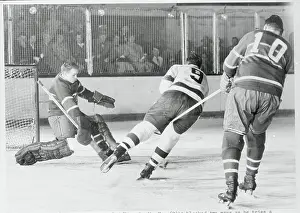 Gordie Howe Getting Checked