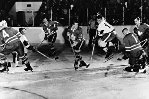Toronto Prints: Gordon Howe Scoring in Stanley Cup Game