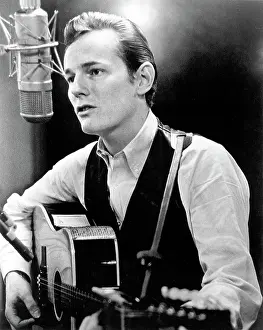 Gordon Lightfoot Portrait with Guitar
