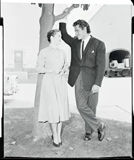 Gordon Scott Speaking With Vera Miles