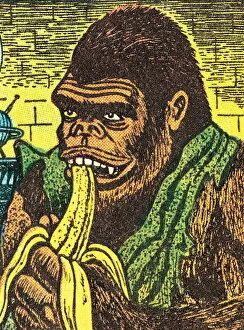 Healthy Eating Collection: Gorilla with banana