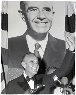 Supporters Prints: Gov. Averell Harriman Waves To Democrats