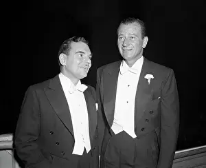 Dewey Prints: Gov. Thomas Dewey Poses With John Wayne