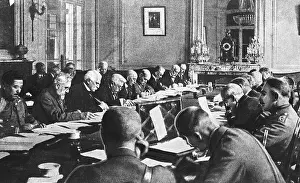 Premier Prints: Government Officials Drafting the Terms of the Treaty of Versailles