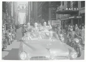Lehman Prints: Government Officials in Motorcade