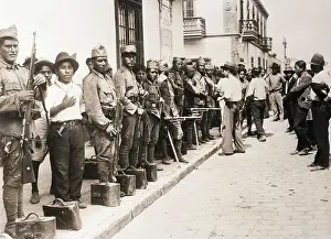 Revolt Prints: Government Soldiers with Guns in Callao