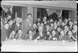 Governor Alfred E. Smith Celebrating the Birthday Of Washington