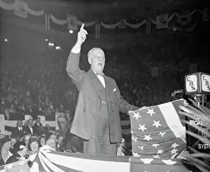 Rally Prints: Former Governor Alfred Smith Speaking at Political Rally