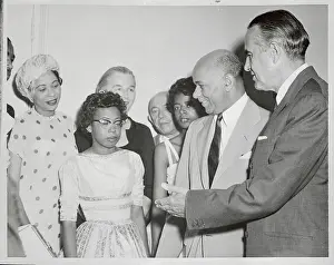 Governor Averell Harriman and Students