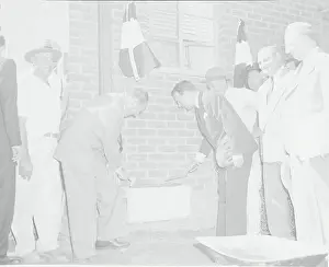 Bayside Prints: Governor Dewey Lays Cornerstone