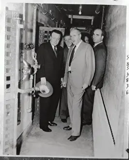George H Prints: Governor Earle Inspecting Prison Cells