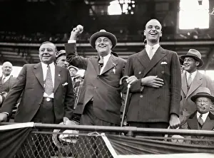 Governor Franklin D. Roosevelt Preparing to Start Baseball Game