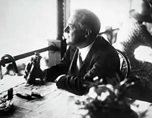 Governor Prints: Governor Franklin D. Roosevelt Watching Horse Races