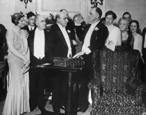 Governor Prints: Governor Franklin Roosevelt Taking Oath of Office