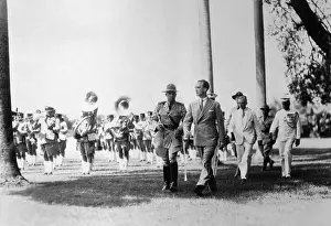 Manila Prints: Governor General Frank Murphy Reviewing Troops