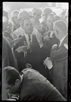 Governor George C. Wallace Talking to Reporters