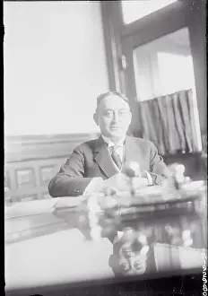 New Jersey Prints: Governor George Silzer in His Office