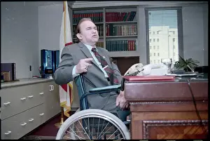Governor George Wallace Gesturing in His Wheelchair