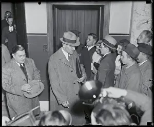 Trenton Prints: Governor Harold Hoffman Passing Congregation