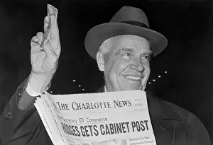 Governor Luther Hodges with Paper