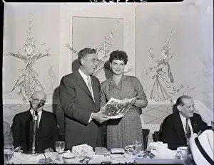 Luncheon Prints: Governor Robert B. Meyney And His Bride