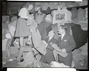 Albert Goldman Prints: Governor Rockefeller and Associates in Clothing Donation Drive