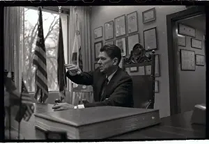 Sacramento Prints: Governor Ronald Reagan Seated at His Desk