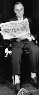 Governor Prints: Governor Roosevelt Reelected