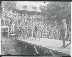 Adolescence Prints: Governor Smith Addressing Boy Scouts