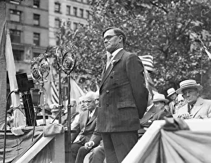 Georgia Prints: Governor Talmadge Speaking on Flag Day
