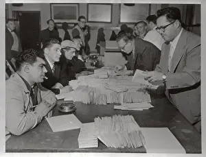 Dewey Prints: Governor Thomas E. Dewey Recounting Votes