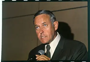 Governor Tom McCall Speaking into Microphone