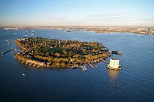Jerry Trudell Aerial Photography Collection: Governors Island