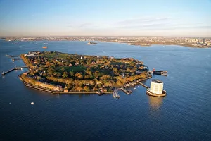 Jerry Trudell Aerial Photography Collection: Governors Island