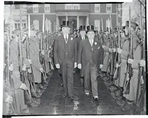 Albert C Prints: Former Governors Walking Together in Ceremonies