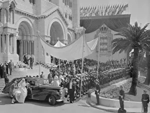 Monaco Prints: Grace Kelly Arriving for Her Wedding