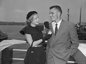Farewell Prints: Grace Kelly and Brother Jack Kelly Aboard Ocean Liner