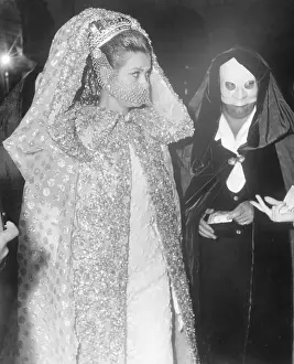Grace Kelly Dressed in a Masked Outfit