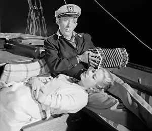 Grace Kelly Lying on Boat with Bing Crosby Singing